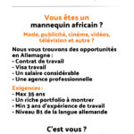 Mannequin chez AfroTravail